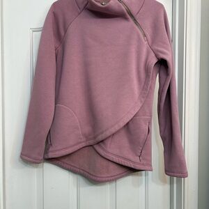 Athleta Mauve Zip-Up Jacket